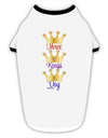 Three Kings Day - C M B Crowns Stylish Cotton Dog Shirt by TooLoud-Dog Shirt-TooLoud-White-with-Black-Small-Davson Sales