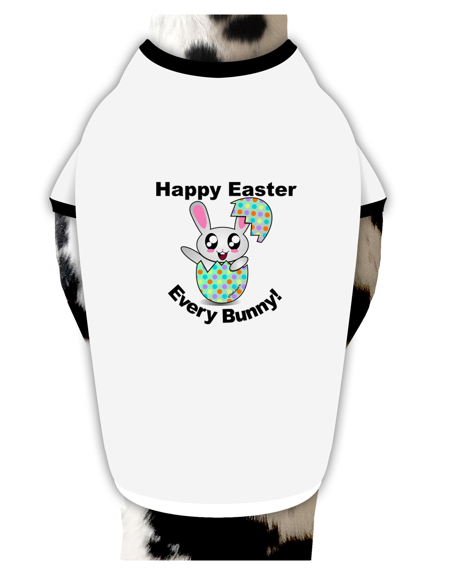 Happy Easter Every Bunny Dog Shirt by TooLoud-Dog Shirt-TooLoud-White-with-Black-Small-Davson Sales
