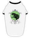 Jurassic Dinosaur Face Stylish Cotton Dog Shirt by TooLoud-Dog Shirt-TooLoud-White-with-Black-Small-Davson Sales