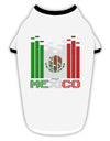 Mexican Flag Levels - Cinco De Mayo Text Stylish Cotton Dog Shirt-Dog Shirt-TooLoud-White-with-Black-Small-Davson Sales