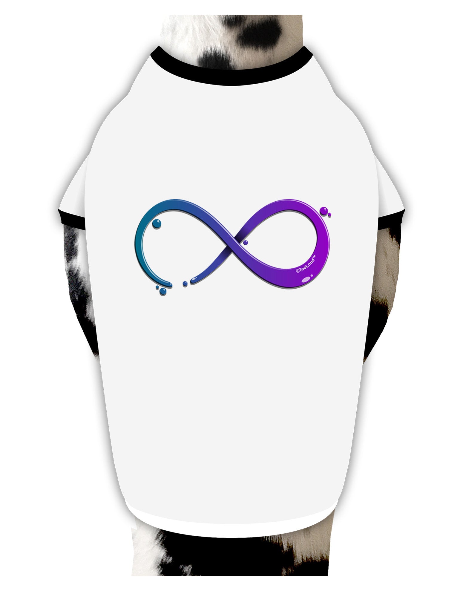 Painted Infinity Dog Shirt-Dog Shirt-TooLoud-White-with-Black-Small-Davson Sales