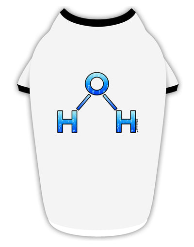 Water Molecule Stylish Cotton Dog Shirt by TooLoud-Dog Shirt-TooLoud-White-with-Black-Small-Davson Sales