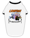 Lionfish - It's What's For Dinner Stylish Cotton Dog Shirt-Dog Shirt-TooLoud-White-with-Black-Small-Davson Sales