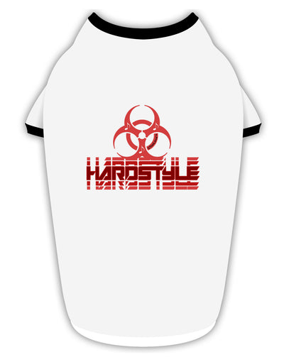 Hardstyle Biohazard Stylish Cotton Dog Shirt-Dog Shirt-TooLoud-White-with-Black-Small-Davson Sales