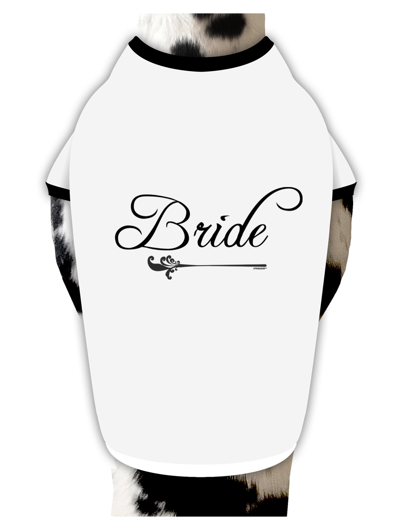 TooLoud Bride Dog Shirt-Dog Shirt-TooLoud-White-with-Black-Small-Davson Sales