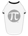 Pi Day Design - Pi Circle Cutout Stylish Cotton Dog Shirt by TooLoud-Dog Shirt-TooLoud-White-with-Black-Small-Davson Sales