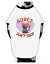 Adopt Don't Shop Cute Kitty Dog Shirt-Dog Shirt-TooLoud-White-with-Black-XL-Davson Sales