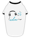 EDM Cord Blue Stylish Cotton Dog Shirt-Dog Shirt-TooLoud-White-with-Black-Small-Davson Sales