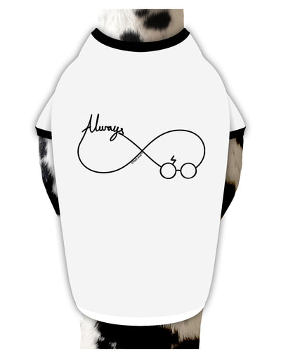 Always Infinity Symbol Dog Shirt-Dog Shirt-TooLoud-White-with-Black-Small-Davson Sales