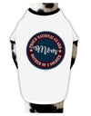 TooLoud Proud National Guard Mom Dog Shirt-Dog Shirt-TooLoud-White-with-Black-Small-Davson Sales