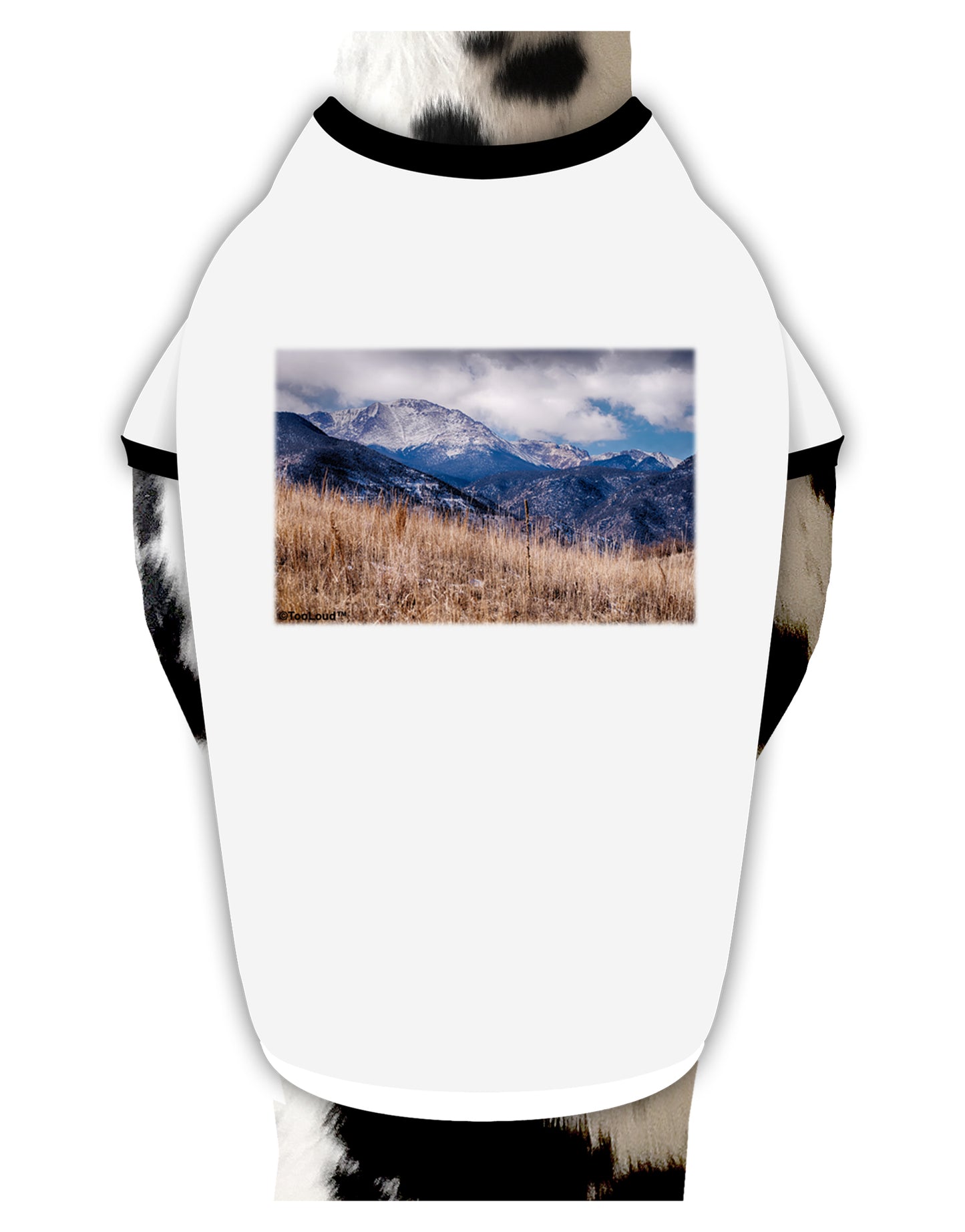 Pikes Peak CO Mountains Dog Shirt by TooLoud-Dog Shirt-TooLoud-White-with-Black-Small-Davson Sales