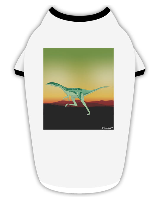 Ornithomimus Velox - Without Name Stylish Cotton Dog Shirt by TooLoud-Dog Shirt-TooLoud-White-with-Black-Small-Davson Sales