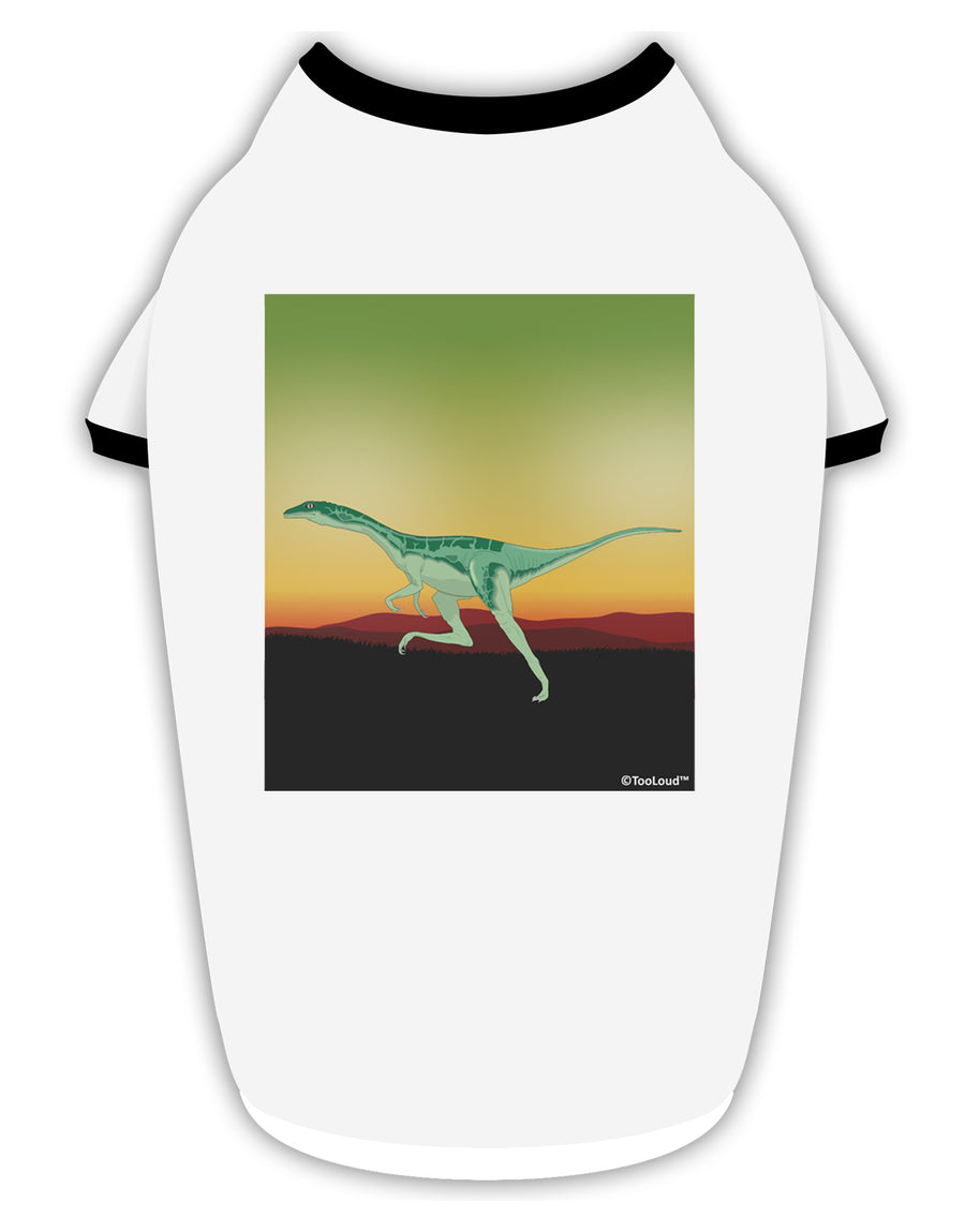 Ornithomimus Velox - Without Name Stylish Cotton Dog Shirt by TooLoud-Dog Shirt-TooLoud-White-with-Black-Small-Davson Sales