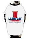 Labor Day - Cheers Dog Shirt-Dog Shirt-TooLoud-White-with-Black-Small-Davson Sales