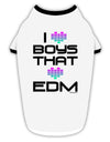 I Heart Boys That Heart EDM Stylish Cotton Dog Shirt-Dog Shirt-TooLoud-White-with-Black-Small-Davson Sales
