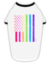 American Pride - Rainbow Flag Stylish Cotton Dog Shirt-Dog Shirt-TooLoud-White-with-Black-Small-Davson Sales