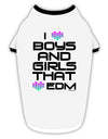 I Heart Boys and Girls That Heart EDM Stylish Cotton Dog Shirt-Dog Shirt-TooLoud-White-with-Black-Small-Davson Sales