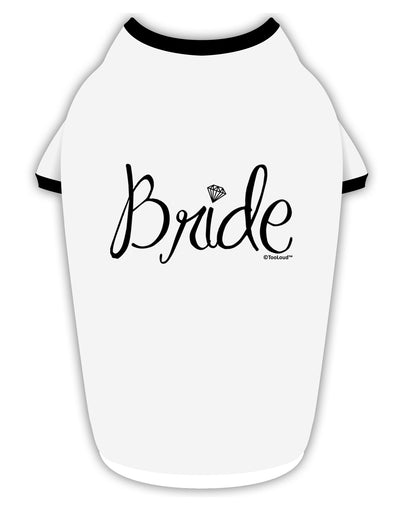 Bride Design - Diamond Stylish Cotton Dog Shirt-Dog Shirt-TooLoud-White-with-Black-Small-Davson Sales