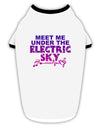 Electric Sky Color Stylish Cotton Dog Shirt-Dog Shirt-TooLoud-White-with-Black-Small-Davson Sales