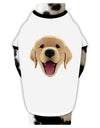 Cute Golden Retriever Puppy Face Stylish Cotton Dog Shirt-Dog Shirt-TooLoud-White-with-Black-Small-Davson Sales