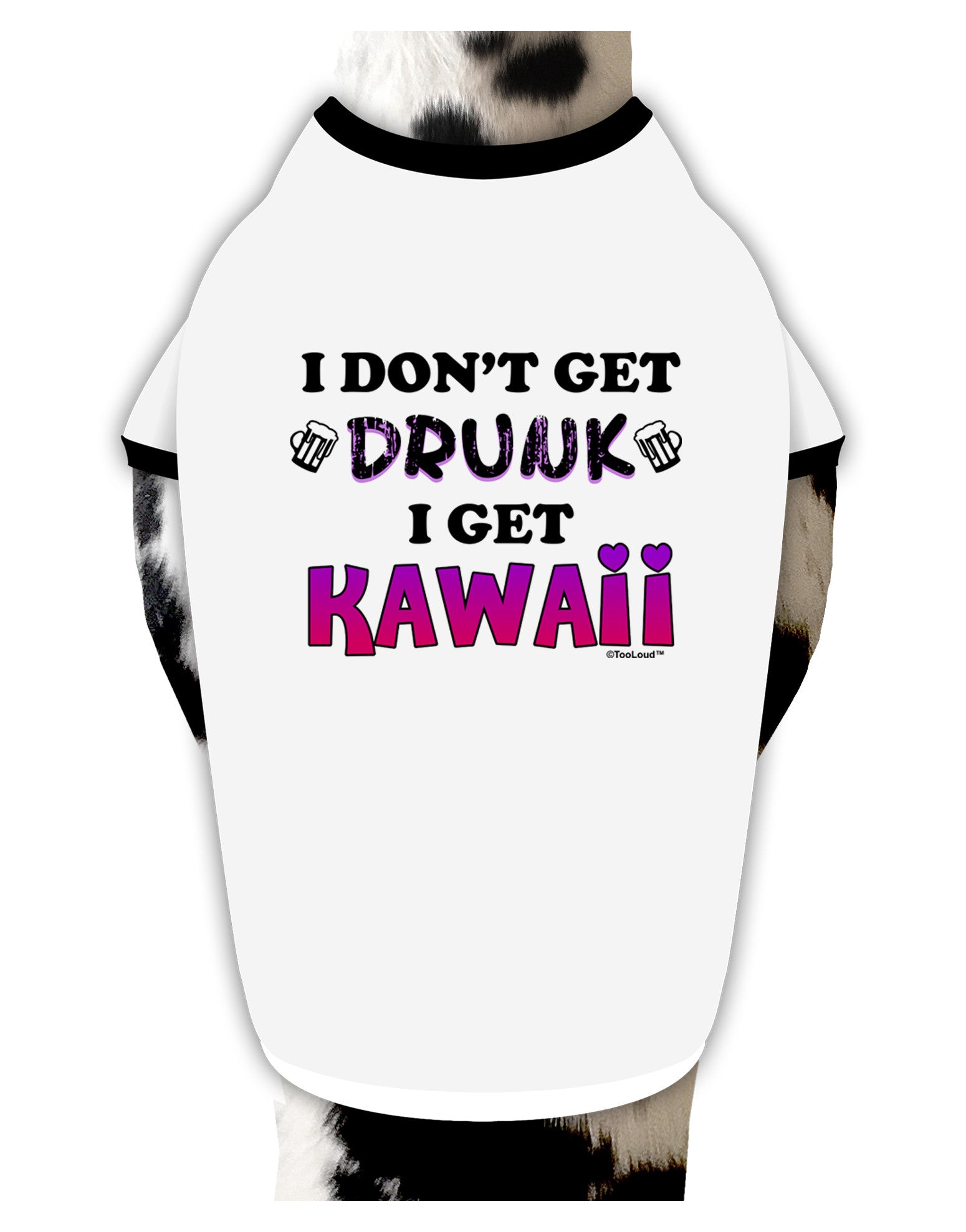 I Don't Get Drunk - Kawaii Dog Shirt-Dog Shirt-TooLoud-White-with-Black-Small-Davson Sales
