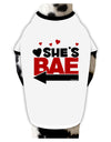 She's BAE - Left Arrow Stylish Cotton Dog Shirt-Dog Shirt-TooLoud-White-with-Black-Small-Davson Sales