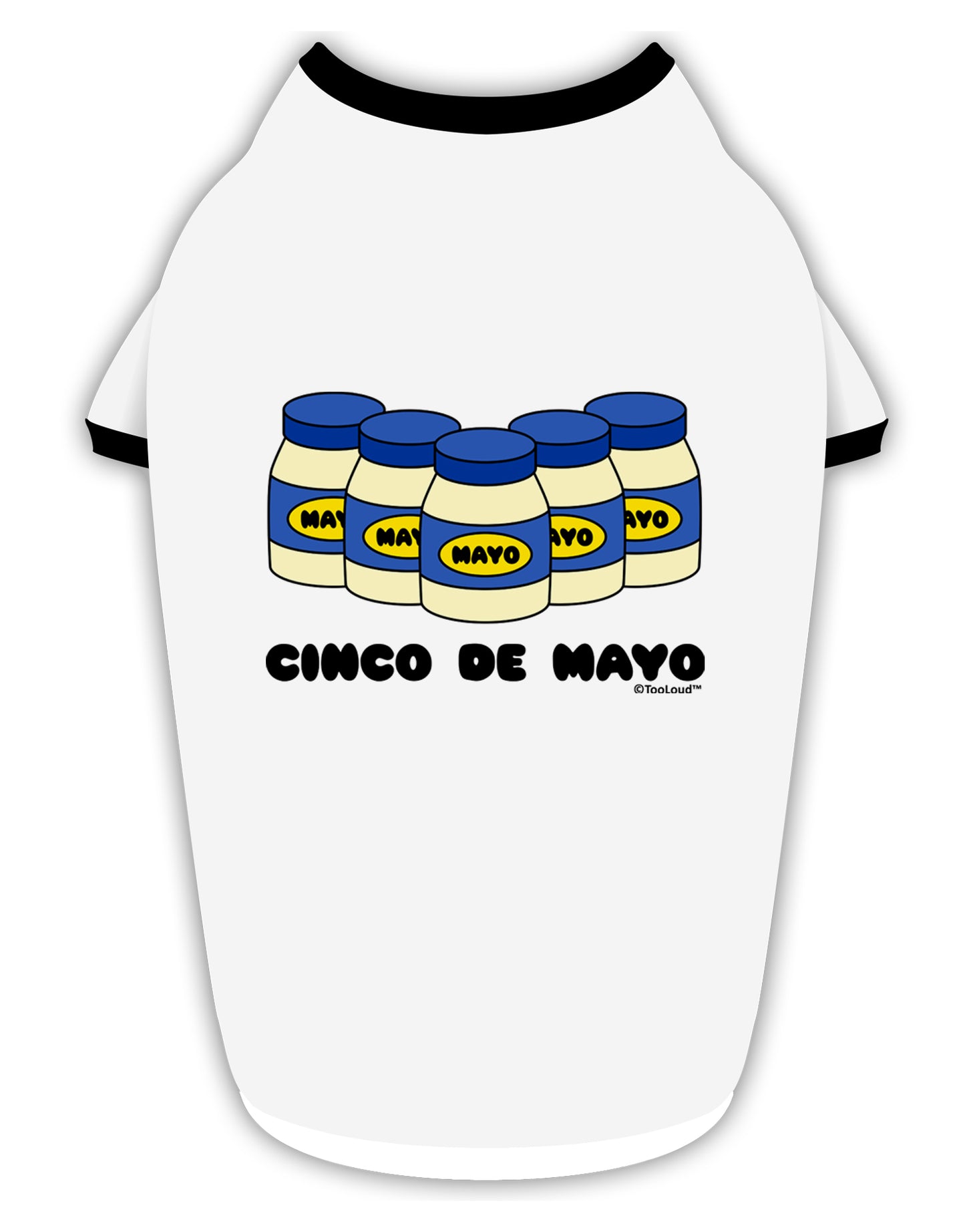 Cinco de Mayo - 5 Mayo Jars Stylish Cotton Dog Shirt by TooLoud-Dog Shirt-TooLoud-White-with-Black-Small-Davson Sales