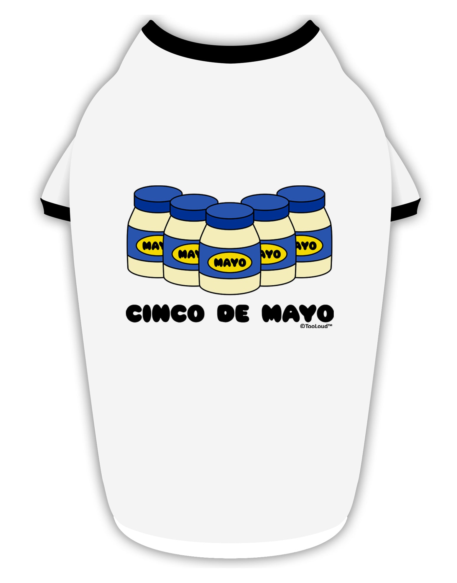 Cinco de Mayo - 5 Mayo Jars Stylish Cotton Dog Shirt by TooLoud-Dog Shirt-TooLoud-White-with-Black-Small-Davson Sales