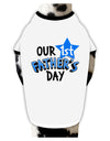 Our 1st Father's Day Dog Shirt-Dog Shirt-TooLoud-White-with-Black-Small-Davson Sales