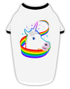 Magical Horn Rainbow Unicorn Stylish Cotton Dog Shirt-Dog Shirt-TooLoud-White-with-Black-Small-Davson Sales