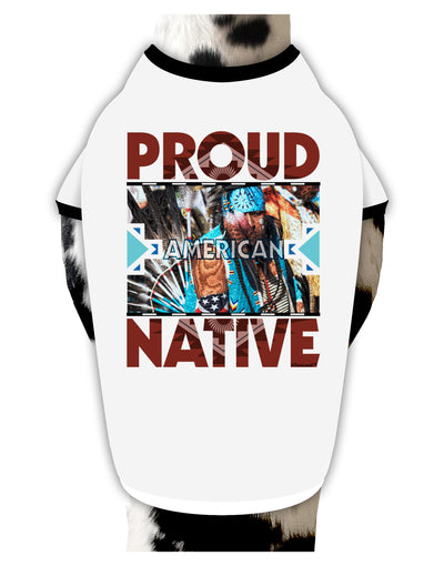 Proud Native American Dog Shirt-Dog Shirt-TooLoud-White-with-Black-Small-Davson Sales