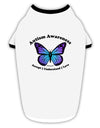 Autism Awareness - Puzzle Piece Butterfly Stylish Cotton Dog Shirt-Dog Shirt-TooLoud-White-with-Black-Small-Davson Sales