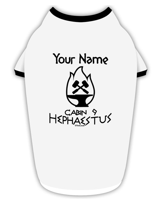 Personalized Cabin 9 Hephaestus Stylish Cotton Dog Shirt-Dog Shirt-TooLoud-White-with-Black-Small-Davson Sales