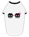 8-Bit Skull Love - Boy and Girl Stylish Cotton Dog Shirt-Dog Shirt-TooLoud-White-with-Black-Small-Davson Sales