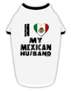 I Heart My Mexican Husband Stylish Cotton Dog Shirt by TooLoud-Dog Shirt-TooLoud-White-with-Black-Small-Davson Sales