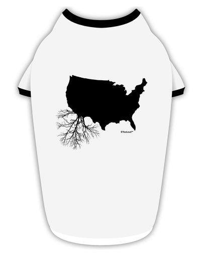 American Roots Design Stylish Cotton Dog Shirt by TooLoud-Dog Shirt-TooLoud-White-with-Black-Small-Davson Sales