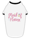 Maid of Honor - Diamond Ring Design - Color Stylish Cotton Dog Shirt-Dog Shirt-TooLoud-White-with-Black-Small-Davson Sales