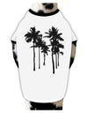 Palm Rows Silhouette Dog Shirt-Dog Shirt-TooLoud-White-with-Black-Small-Davson Sales