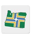 Portland Oregon Flag Sticker 4"x4"-Stickers-TooLoud-Davson Sales