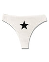 Black Star Womens Thong Underwear