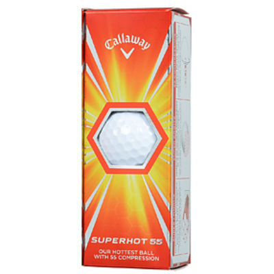 Box of 3 Personalized Text Callaway SuperHot 55 Golf Balls-Golf Balls-Davson Sales-Davson Sales