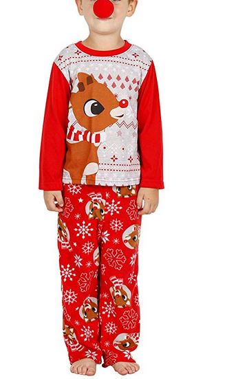 Family Rudolph Reindeer Childrens Pajama set-Pajamas-Davson Sales-4-Davson Sales