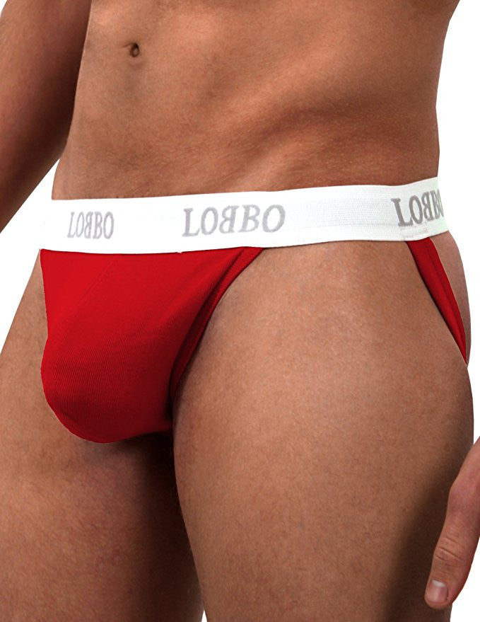 LOBBO Stylish Jockstrap Athletic Supporter-jockstraps-LOBBO-Small-Red-SINGLE-Davson Sales