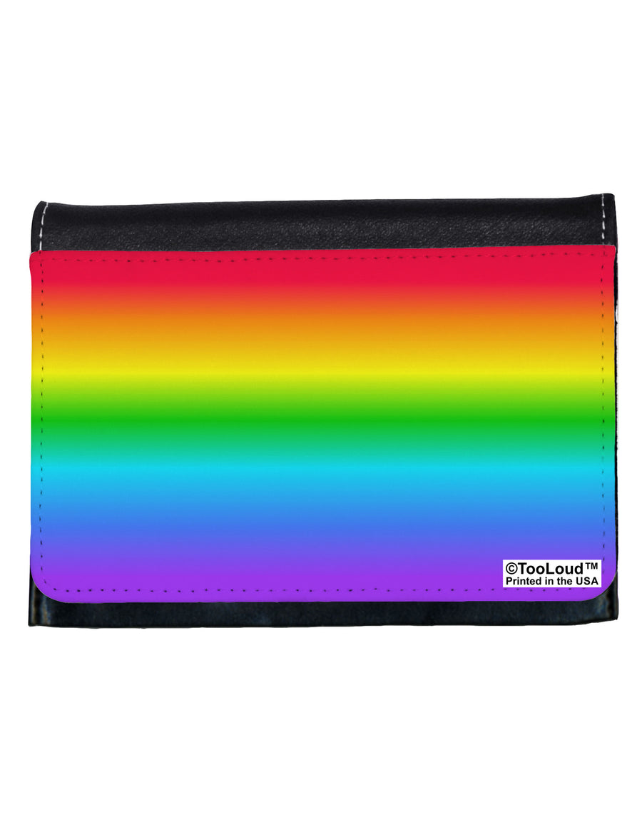 Horizontal Rainbow Gradient Ladies Wallet All Over Print by-Wallet-TooLoud-White-One Size-Davson Sales