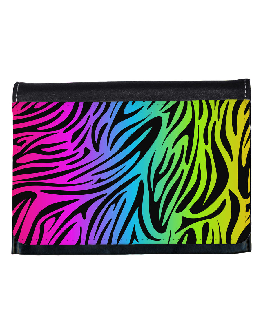Rainbow Zebra Print Ladies Wallet All Over Print-Wallet-TooLoud-White-One Size-Davson Sales