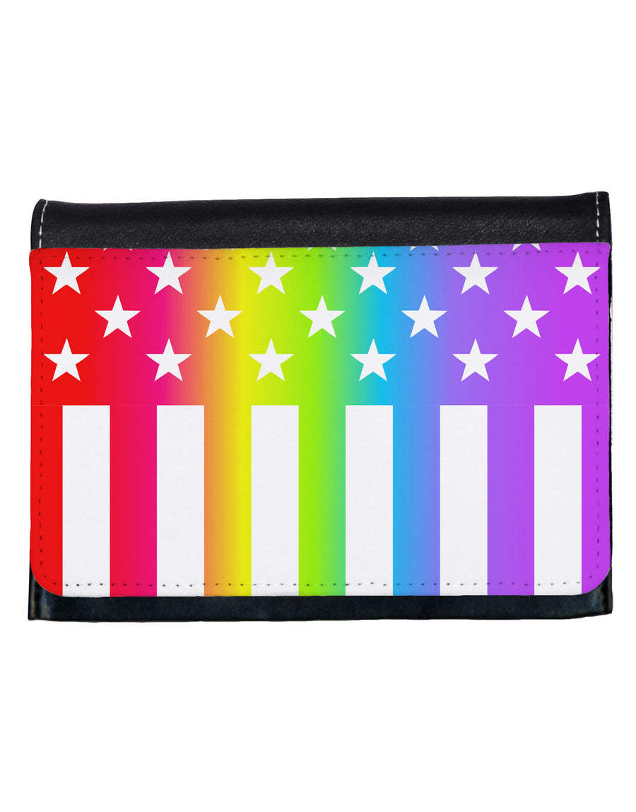 American Pride - Rainbow Stars and Stripes Ladies Wallet All Over Print-Wallet-TooLoud-White-One Size-Davson Sales
