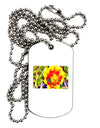 Bee Cactus Watercolor Adult Dog Tag Chain Necklace-Dog Tag Necklace-TooLoud-1 Piece-Davson Sales