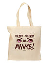 Not A Cartoon Eyes Magenta Grocery Tote Bag by TooLoud-Grocery Tote-TooLoud-Natural-Medium-Davson Sales