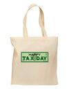 Happy Tax Day Grocery Tote Bag by TooLoud-Grocery Tote-TooLoud-Natural-Medium-Davson Sales