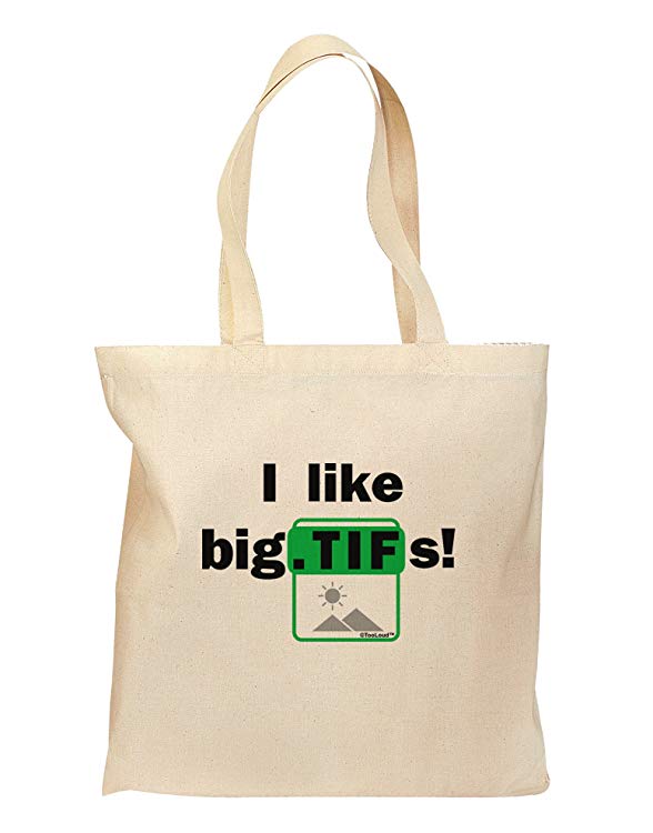 I Like Big Tifs Grocery Tote Bag by TooLoud-Grocery Tote-TooLoud-Natural-Medium-Davson Sales